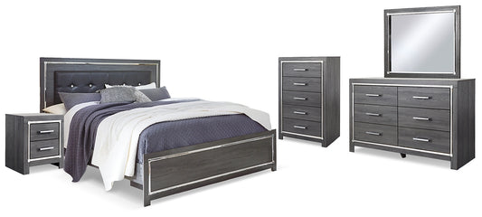 Lodanna Panel Bed With Mirrored Dresser, Chest And Nightstand