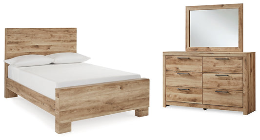 Hyanna Panel Bed With Mirrored Dresser