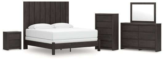 Fraluna Panel Bed, Dresser, Mirror, Chest And Nightstand