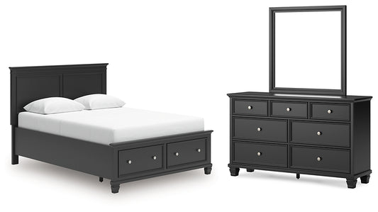 Lanolee Panel Storage Bed, Dresser And Mirror