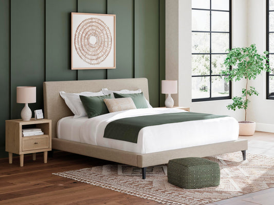 Cama doble Cielden Cal con somier de láminas enrollables