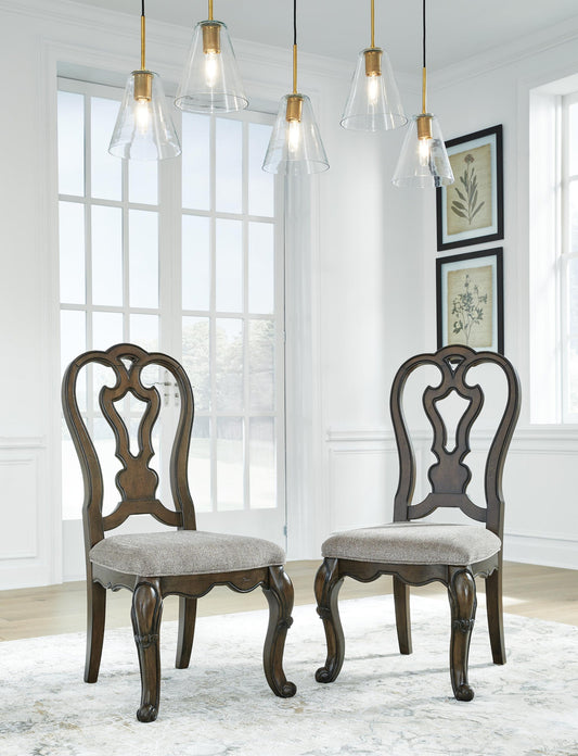 Ashley Express - Silla de comedor tapizada Maylee (2/CN)