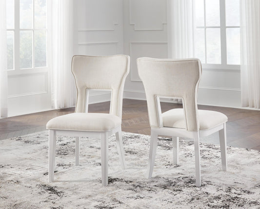 Ashley Express - Silla lateral de comedor tapizada Chalanna (2/CN)