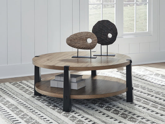 Mesa de cóctel redonda Ridgester