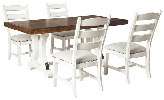 Mesa de comedor Valebeck y 4 sillas