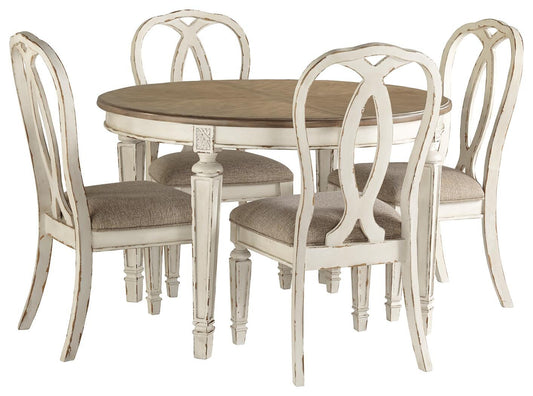 Mesa de comedor Realyn y 4 sillas