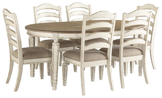 Mesa de comedor Realyn y 6 sillas