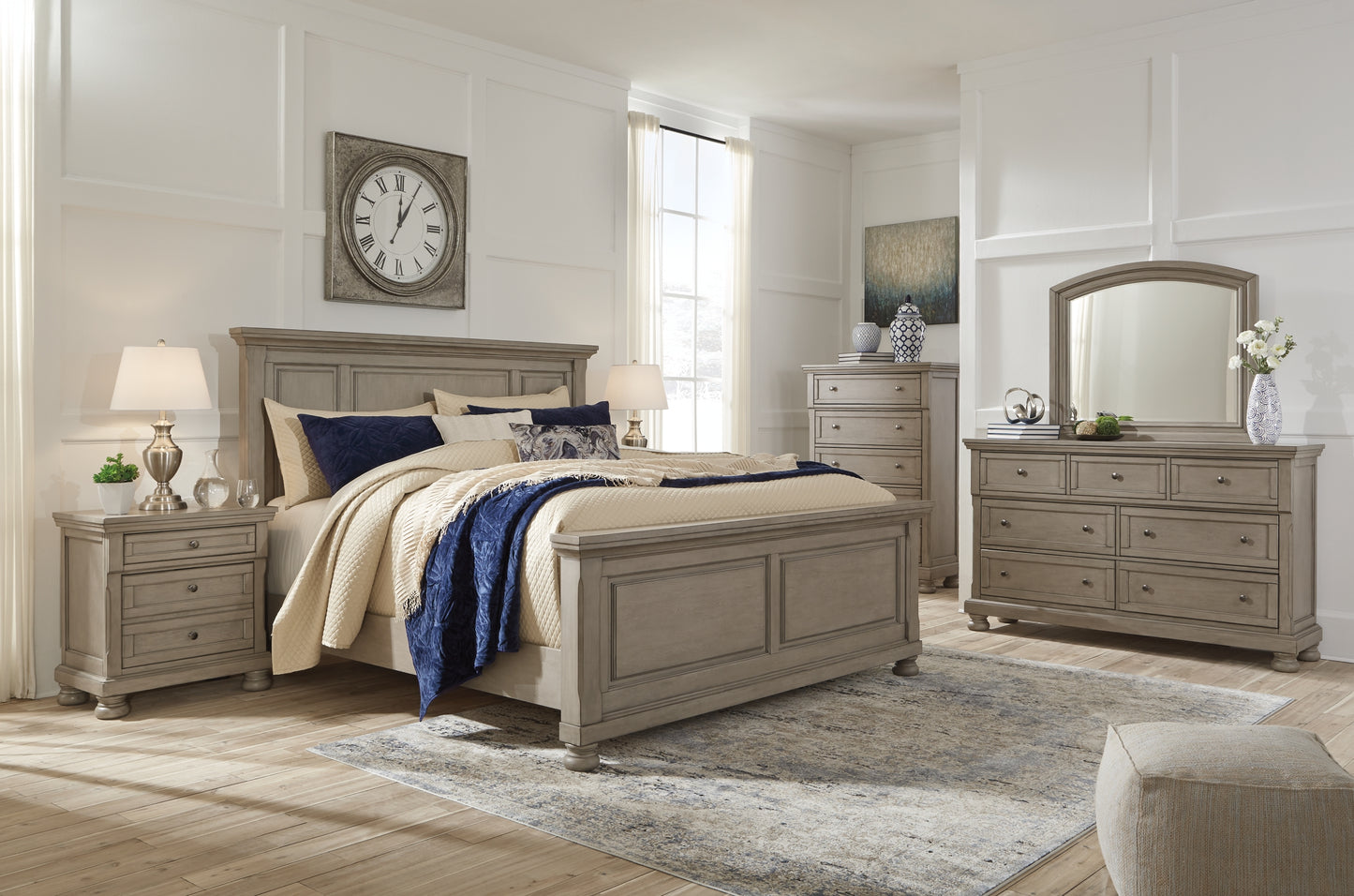 Lettner California  Sleigh Bed With 2 Storage Drawers