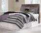 Derekson  Panel Headboard Bed With Mirrored Dresser