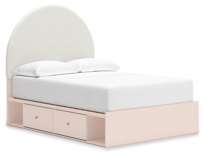 Wistenpine  Upholstered Panel Bed With Storage