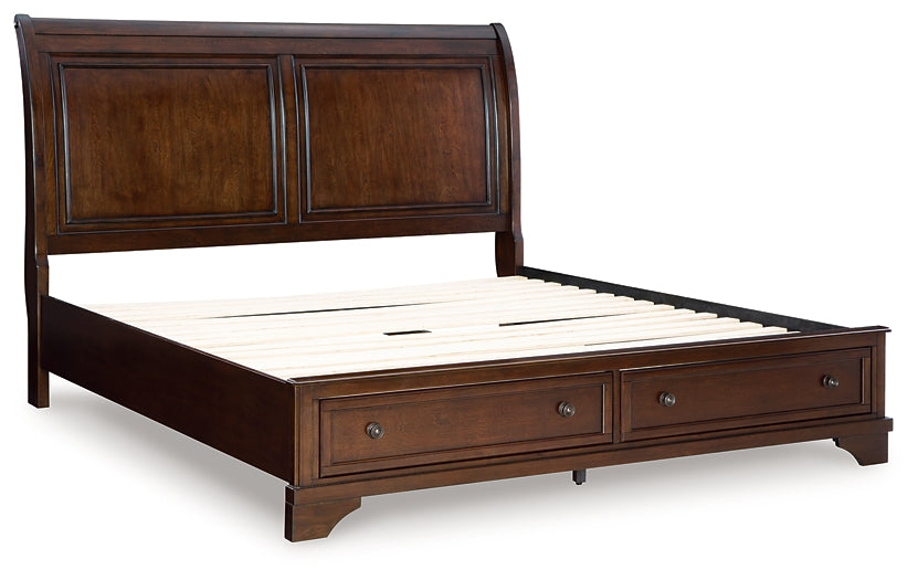 Trellington  Sleigh Storage Bed