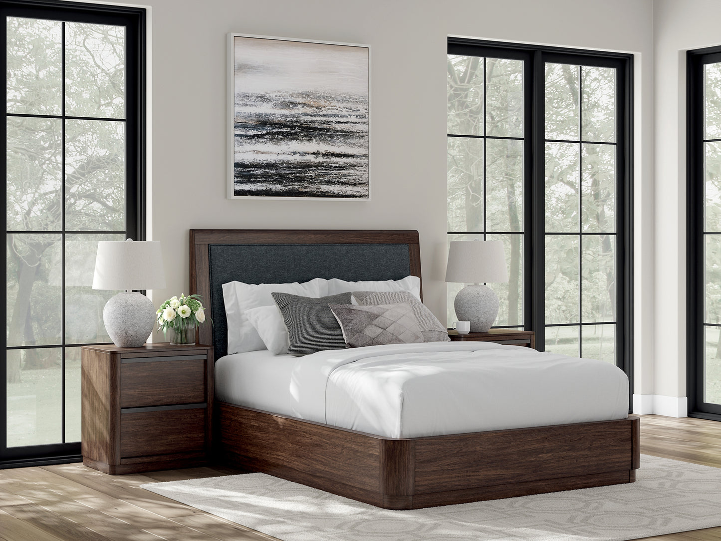 Dilenno  Upholstered Panel Bed