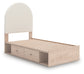 Arloster  Upholstered Panel Bed With Storage