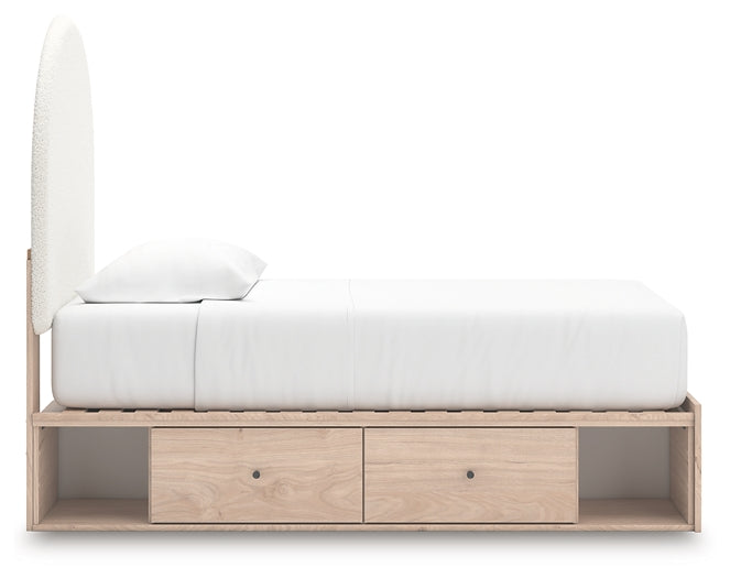Arloster  Upholstered Panel Bed With Storage
