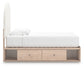 Arloster  Upholstered Panel Bed With Storage