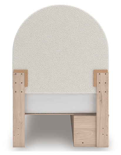 Arloster  Upholstered Panel Bed With Storage