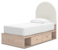 Arloster  Upholstered Panel Bed With Storage