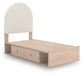 Arloster  Upholstered Panel Bed With Storage
