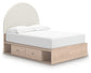 Arloster  Upholstered Panel Bed With Storage