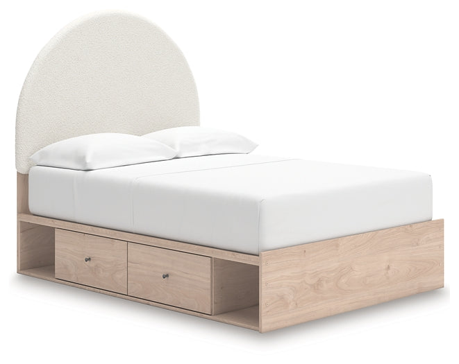 Arloster  Upholstered Panel Bed With Storage