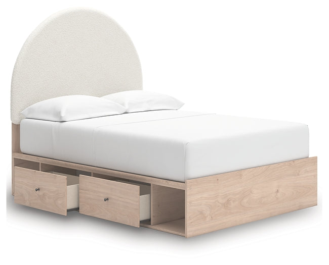 Arloster  Upholstered Panel Bed With Storage