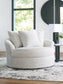 Cuddle Plush Oversized Swivel Accent Chair