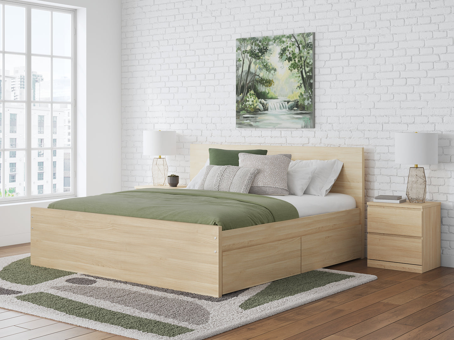 Ashley Express - Onita  Panel Platform Bed With 2 Side Storage