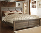 Juararo  Panel Bed With Mirrored Dresser