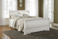 Anarasia  Sleigh Bed With Mirrored Dresser And Nightstand