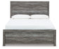 Bronyan  Panel Bed With Mirrored Dresser, Chest And Nightstand