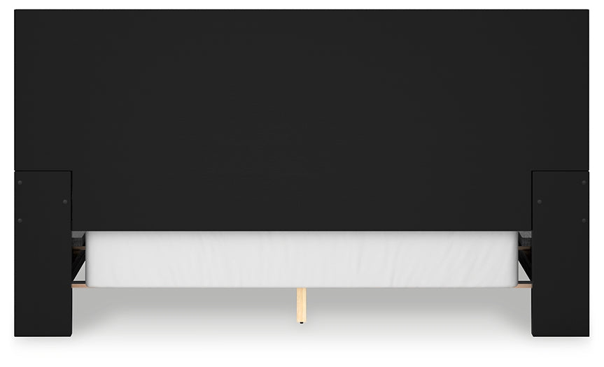 Londer California  Panel Bed With Mirrored Dresser And Nightstand