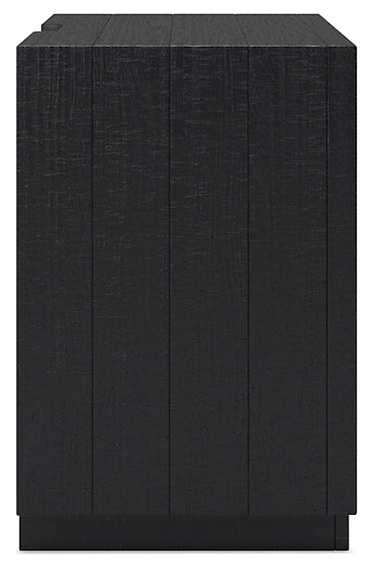 Londer California  Panel Bed With Mirrored Dresser And Nightstand