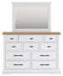 Ashbryn  Panel Storage Bed With Mirrored Dresser, Chest And Nightstand