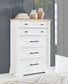 Ashbryn California  Panel Storage Bed With Mirrored Dresser, Chest And Nightstand