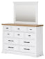 Ashbryn  Panel Storage Bed With Mirrored Dresser