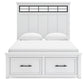Ashbryn  Panel Storage Bed With Mirrored Dresser