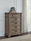 Ardenfield  Upholstered Sleigh Bed, Dresser, Mirror, Chest And Nightstand