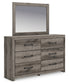 Graystorm  Panel Storage Bed With Mirrored Dresser, Chest And Nightstand