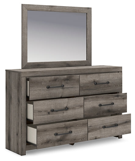 Graystorm  Panel Storage Bed With Mirrored Dresser, Chest And Nightstand