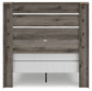 Graystorm  Panel Bed With Mirrored Dresser