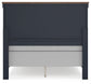 Landocken  Panel Headboard With Mirrored Dresser