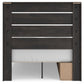 Hollivern  Panel Bed With Storage With Mirrored Dresser, Chest And Nightstand