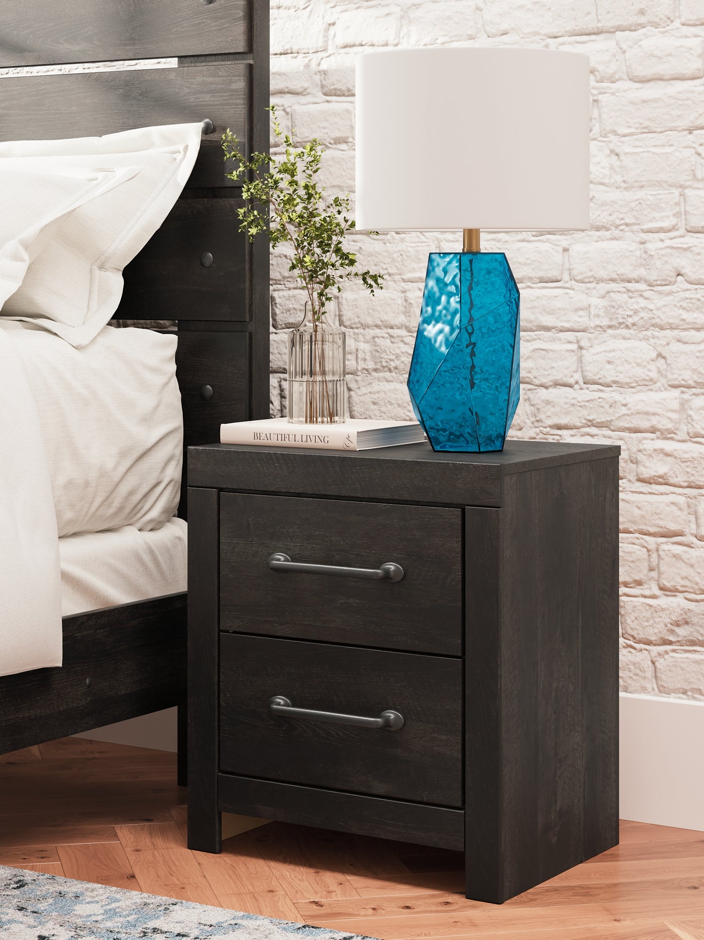 Hollivern  Panel Bed With Storage With Mirrored Dresser, Chest And Nightstand