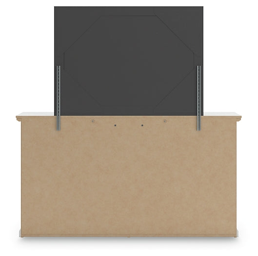 Bostwick Shoals  Panel Bed, Dresser And Mirror