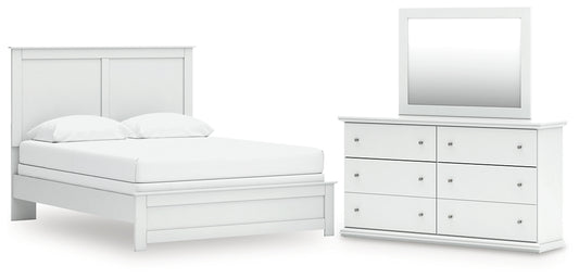 Bostwick Shoals  Panel Bed, Dresser And Mirror