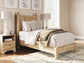 Aleaport  Panel Bed With Mirrored Dresser And Nightstand