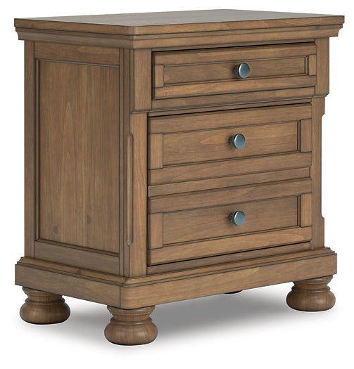 Feddinger  Storage Sleigh Bed With Mirrored Dresser, Chest And Nightstand