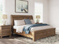 Feddinger  Storage Sleigh Bed With Mirrored Dresser, Chest And Nightstand