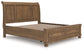 Feddinger California  Storage Sleigh Bed With Mirrored Dresser And Nightstand