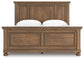 Feddinger  Panel Bed With Mirrored Dresser
